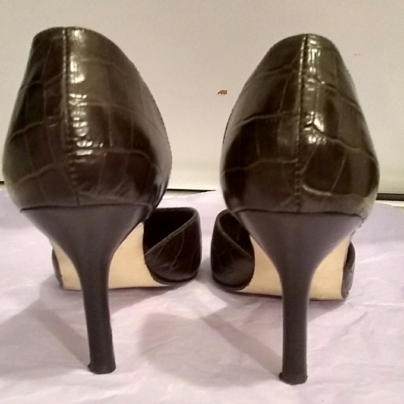 Bakers 'Crump II' Brown Leather Pointy Toe Pump 6½ - Picture 6 of 8